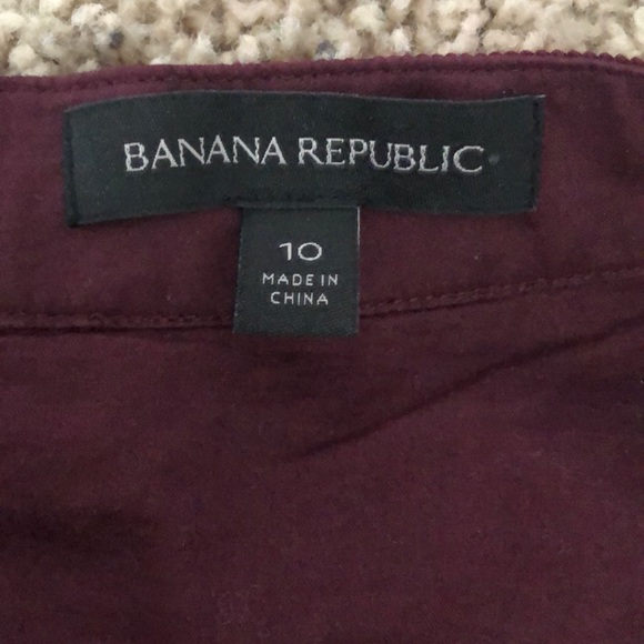 Burgundy Tiered Skirt - Picture 2 of 2